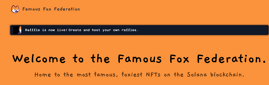6) Famous Fox Federation: Best Solana Based NFT Staking Project