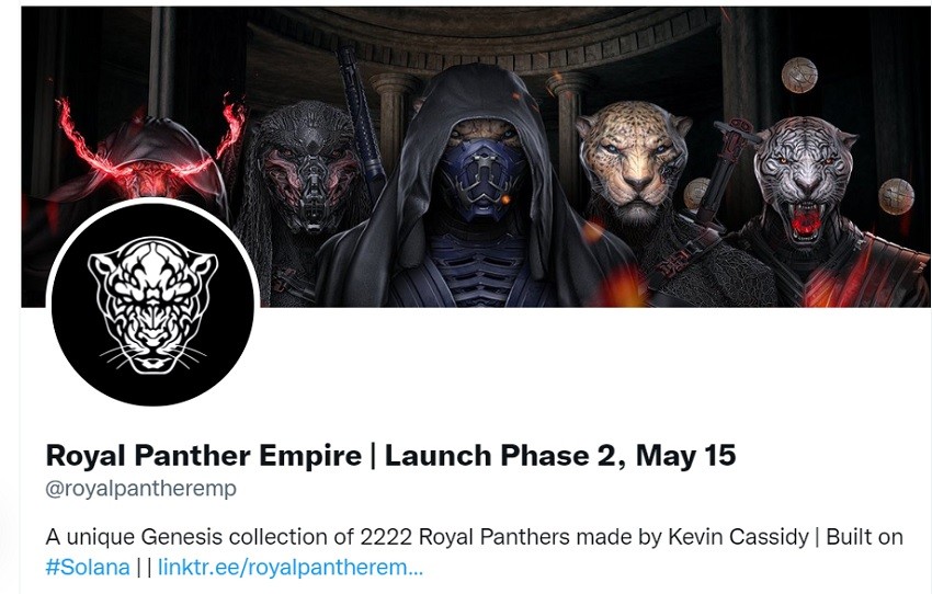Royal Panther Empire A luxury Solana NFT project For Elite Collectors