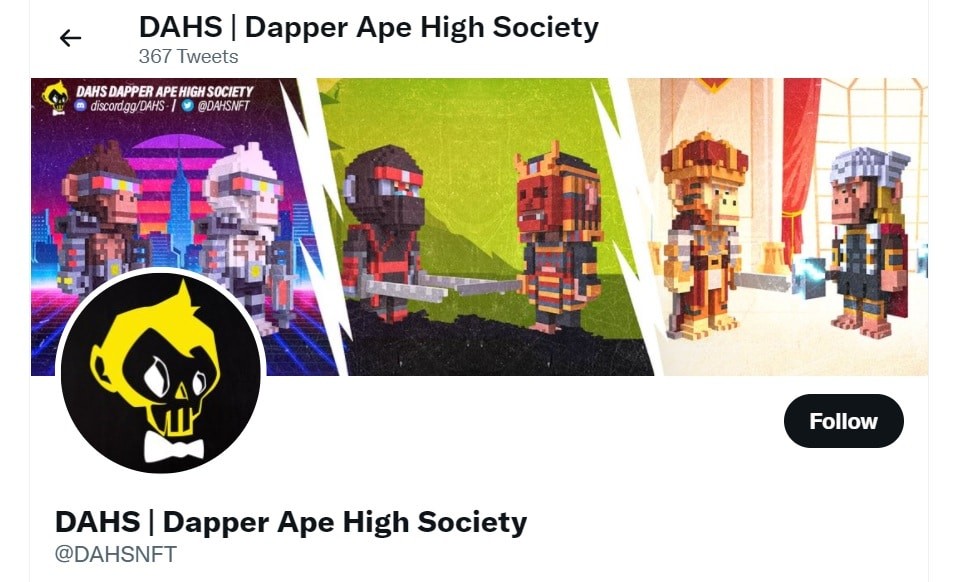 Dapper Ape High Society SOL Upcoming NFT Project With 5555 Ape Themed NFTs